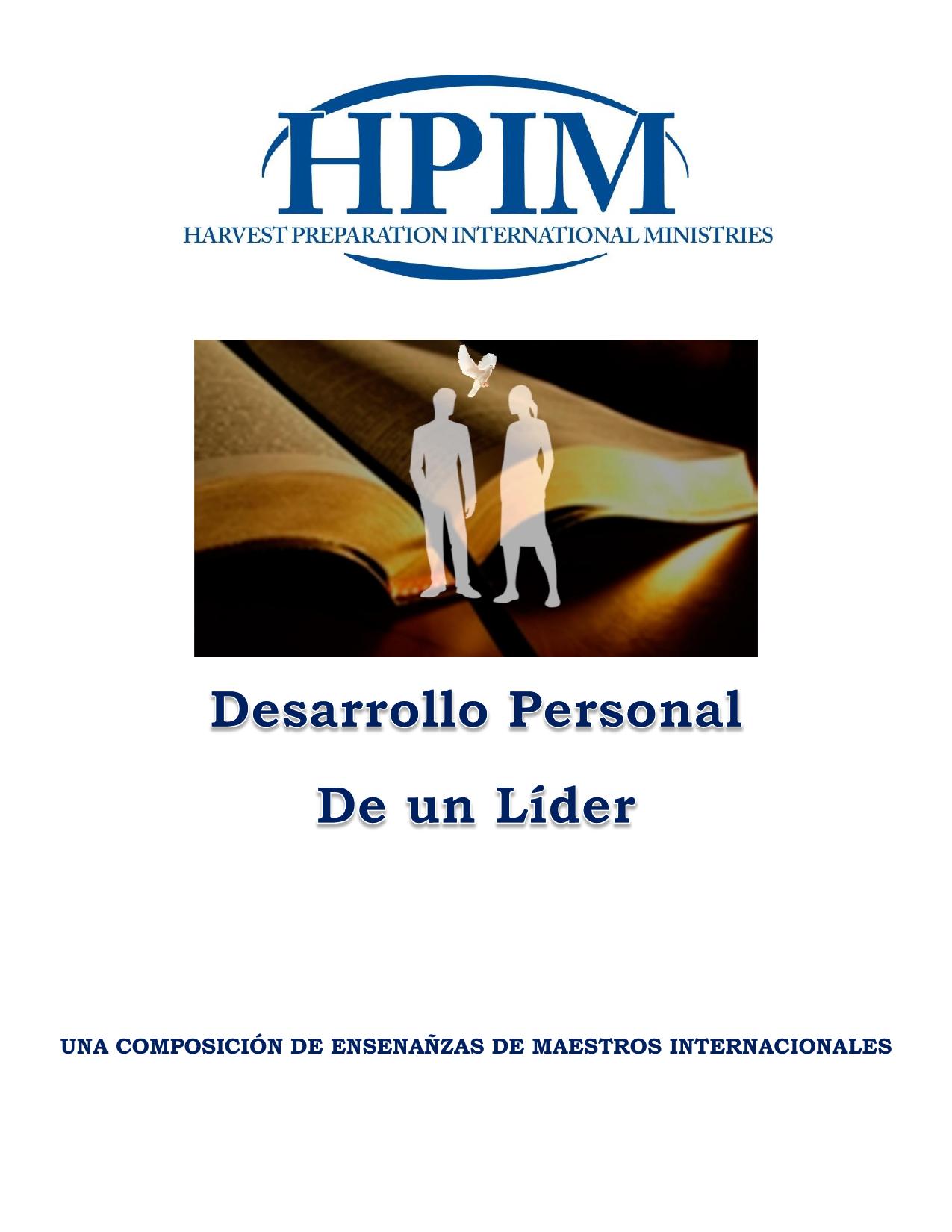 Portada del manual Desarrollo Personal de un Líder
