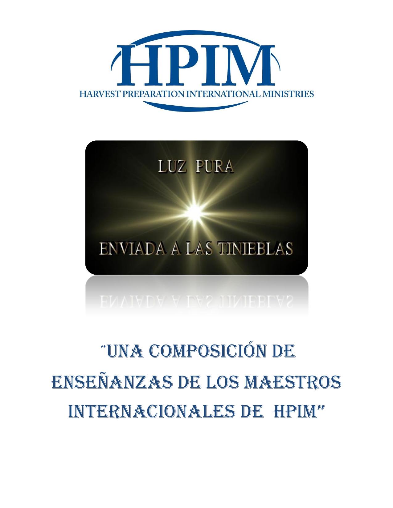 Portada del manual Luz Pura Enviada a las Tinieblas